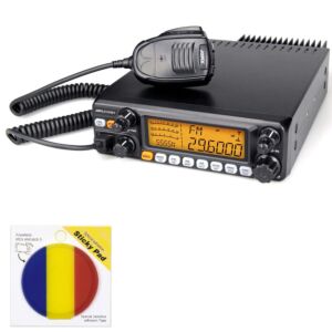 Balíček amatérské rádiové stanice PNI Jopix AT-5555N II, AM, FM, SSB a Sticky Pad Flag Amateur Radio Station zahrnuje