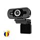 Součástí je balíček webkamery PNI CW2860 Full HD 4MP, včetně USB, klipu, vestavěného mikrofonu a sticky pad vlajky