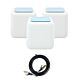 Balíček gigabitového Wi-Fi Mesh systému PNI GB1200 a plochý síťový kabel 1bc S/STP CAT7 PNI U7015B 1,5 m