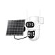 IP974S GSM 4G AOV video dohledová kamera, PTZ, duální objektiv 2MP + 2MP, 8W solární panel, 7800mAh bloková baterie