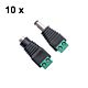 Sada 10bc PNI M02 mateřských/samčích napájecích zástrček pro dohledové systémy