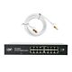 Přepínač PNI SW016, 16 x 10/100/1000 Mbps, Gigabit, kovové pouzdro a 1,5m CAT8 patch PNI U8015W