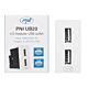 Zásuvka elektrická 2 x USB PNI UB20, 5V 2.4A