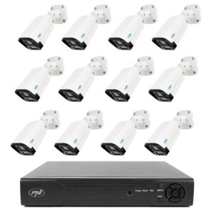Balíček video dohledu NVR PNI House IP716 a 12 kamer PNI IP125 s IP, 5MP