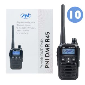 Krabice s 10 ks přenosných rádiových stanic PNI DMR