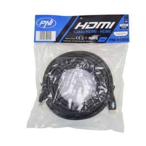 Vysokorychlostní kabel 1.4V HDMI PNI H1000, plug-in, Ethernet, pozlacený, 10m