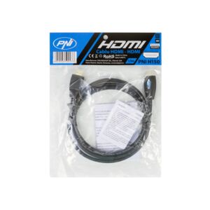 HDMI PNI H150 vysokorychlostní kabel 1,4 V, zástrčka, Ethernet, pozlacený, 1,5 m