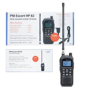 Přenosná CB rádiová stanice PNI Escort HP 82 bez nabíječky, multi standard, 4W, 12V, AM-FM, NRC, Dual Watch, Roger Beep