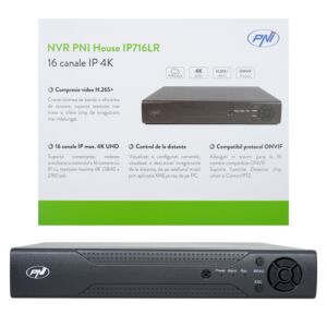 PNR House IP716LR NVR, 16 kanálů IP 4K, H.265