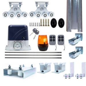 Kompletní automatizační sada pro samonosné hradla PNI AP800D, motor, kola, fotobuňky, dálkové ovládání, lampu, stojan na 6 metrů,