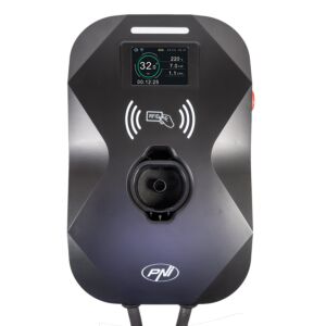 Nabíjecí stanice PNI KW11, 16A, 11KW, pro elektromobily, 85V - 415V, třífázová, kabel typu 2 a 7pinový konektor