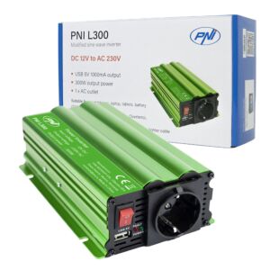 Měnič napětí PNI L300 12V napájení 230V výstup 300W