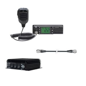 CB rádiová stanice PNI Escort HP 9500 multistandard, ASQ, zesilovač VOX + RX-TX KL203P, AM-FM-SSB, 100 W, 12 V a PN kabel