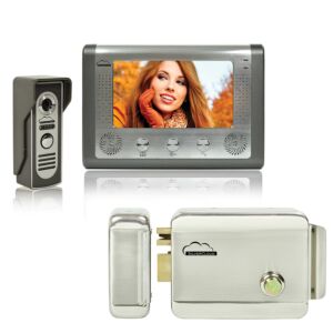 Souprava interkomů VideoCcom SilverCloud House 715 se 7palcovým LCD displejem a elektromagnetickou Yala SilverCloud YR300