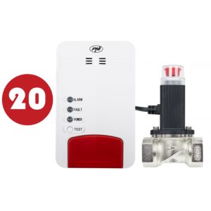 Sada PNI Safe House Dual Gas 250 se senzorem oxidu uhelnatého (CO) a zemním plynem a elektromagnetickým ventilem