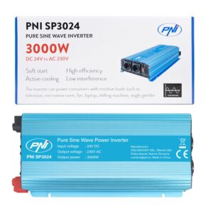 Měnič napětí PNI SP3024 24V napájení 230V výstup 3000W čistá sinusová vlna