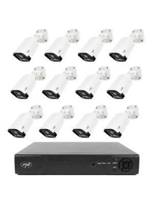 Balíček video dohledu NVR PNI House IP716 a 12 kamer PNI IP125 s IP, 5MP