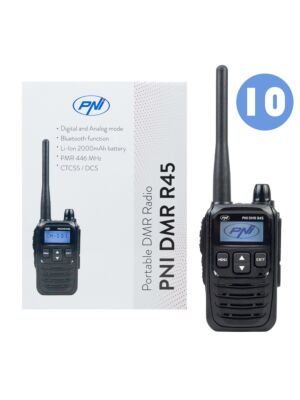 Krabice s 10 ks přenosných rádiových stanic PNI DMR