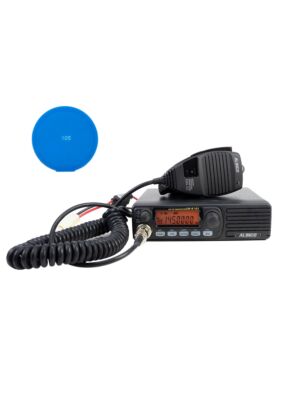 Sada VHF radiostanice PNI Alinco DR-B185HE 144-145,955 MHz, 500CH, DMTF, Scan, 12V + dárková samolepka modrá