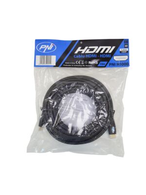 Vysokorychlostní kabel 1.4V HDMI PNI H1000, plug-in, Ethernet, pozlacený, 10m