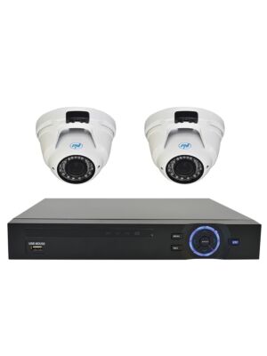PNI House Video Surveillance Kit - NVR 16CH 1080P a 2 kamery IP2DOME 1080P varifokální