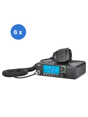 6dílný CB PNI Escort HP 40 Multistandard Radio Station Box, 4W, AM, FM, 12-24V, ASQ, RF Gain