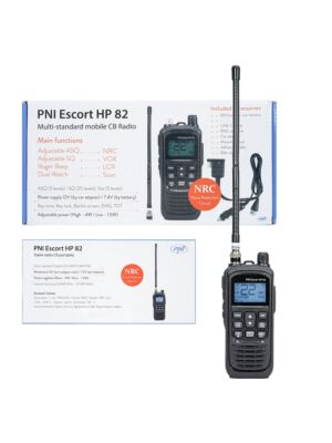 Přenosná CB rádiová stanice PNI Escort HP 82 bez nabíječky, multi standard, 4W, 12V, AM-FM, NRC, Dual Watch, Roger Beep