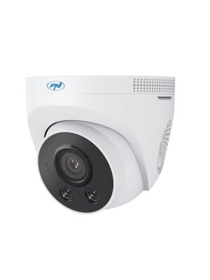 Video monitorovací kamera PNI IP505J POE, 5MP, dome, 2,8 mm, pro venkovní použití, bílá