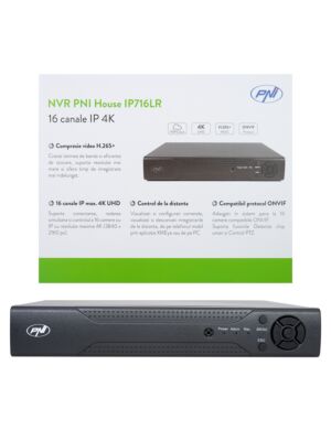 PNR House IP716LR NVR, 16 kanálů IP 4K, H.265