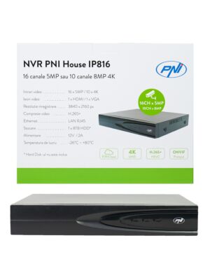 NVR PNI House IP16A2 s 16 kanály IP 4K