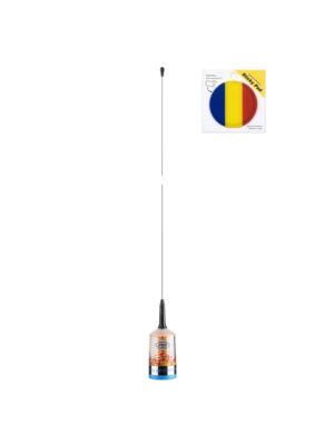 CB anténní sada PNI TRUCKER 9000 PL s LED, délka 140 cm, 26-28 MHz, 1000 W s lepící podložkou a vlaječkou v ceně