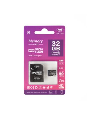Paměťová karta PNI MicroSD 32GB s SD adaptérem