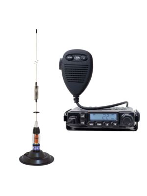 Sada CB rádiové stanice PNI Escort HP 6500 PRO, ASQ, VOX, NRC s CB anténou PNI ML70 s magnetem