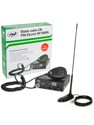 CB PNI ESCORT Sada rádiových stanic HP 8000L ASQ + CB PNI Extra 45 anténa s magnetem