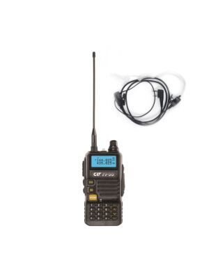 Balíček přenosné VHF/UHF rozhlasové stanice CRT FP00 dvoupásmové a sluchátka PNI HS84