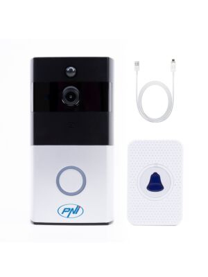 PNI SafeHome PT710B WiFi HD, balíček P2P Smart Video Intercom a kabel USB 2.0 na Micro USB 1m