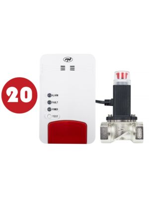 Sada PNI Safe House Dual Gas 250 se senzorem oxidu uhelnatého (CO) a zemním plynem a elektromagnetickým ventilem