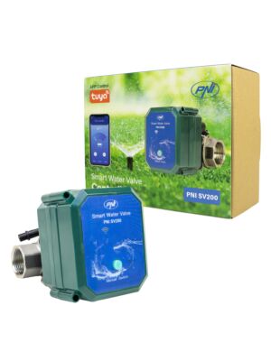 Inteligentní vodní ventil PNI SV200, připojení Wi-Fi, IP65, DN20, 3/4 aplikace Tuya, kompatibilní s Amazon Alexa 